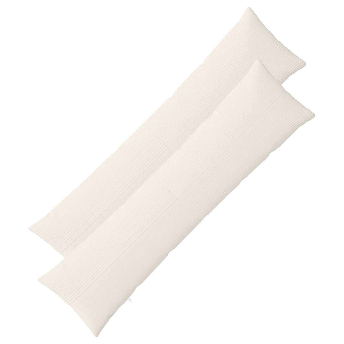 vidaXL Poszewka na poduszkę 2 pcs ALMELO kremowy 40 x 145 cm sztruks
