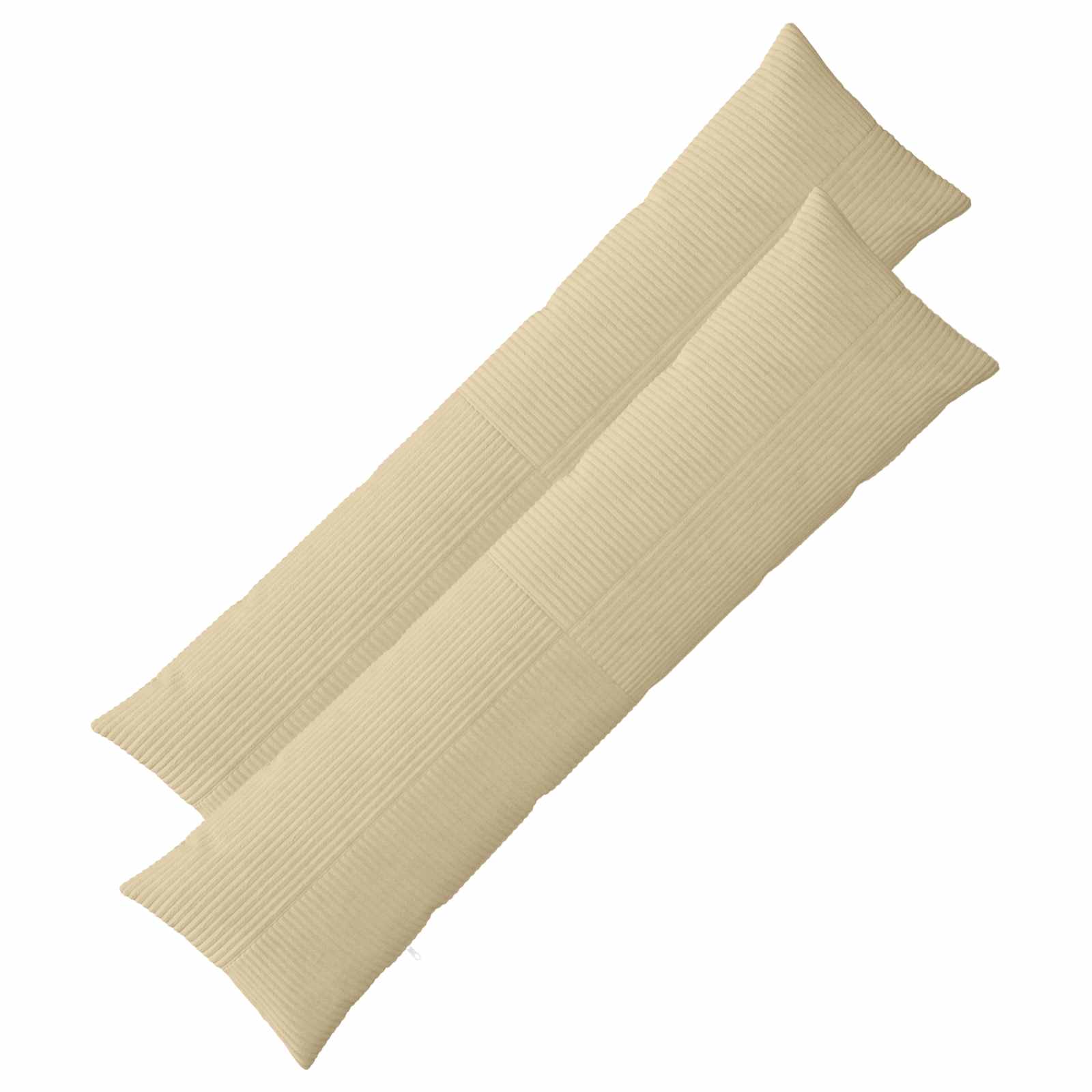 vidaXL Poszewka na poduszkę 2 pcs ALMELO Szary zielony 40 x 145 cm