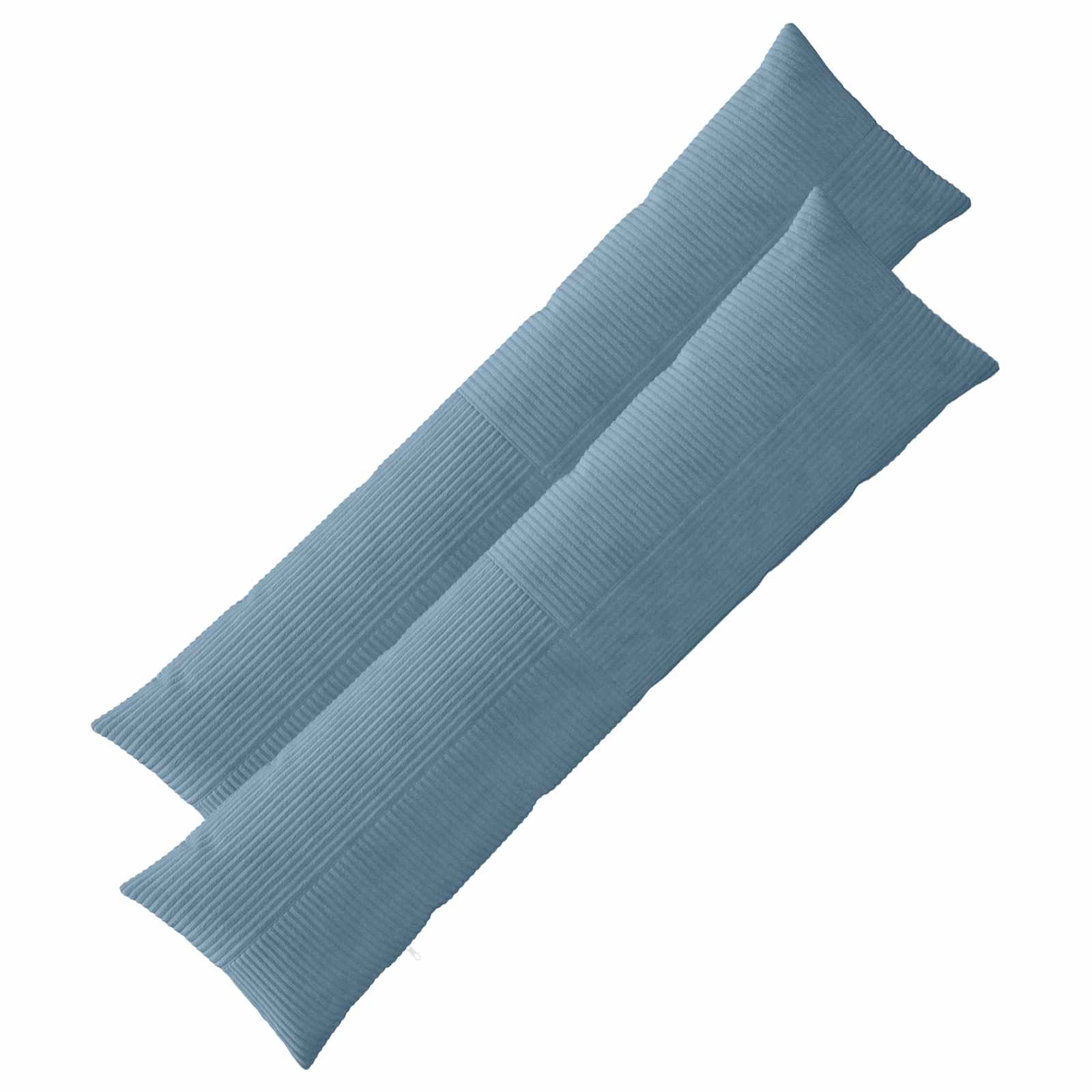 vidaXL Poszewka na poduszkę 2 pcs ALMELO niebieski 40 x 145 cm sztruks