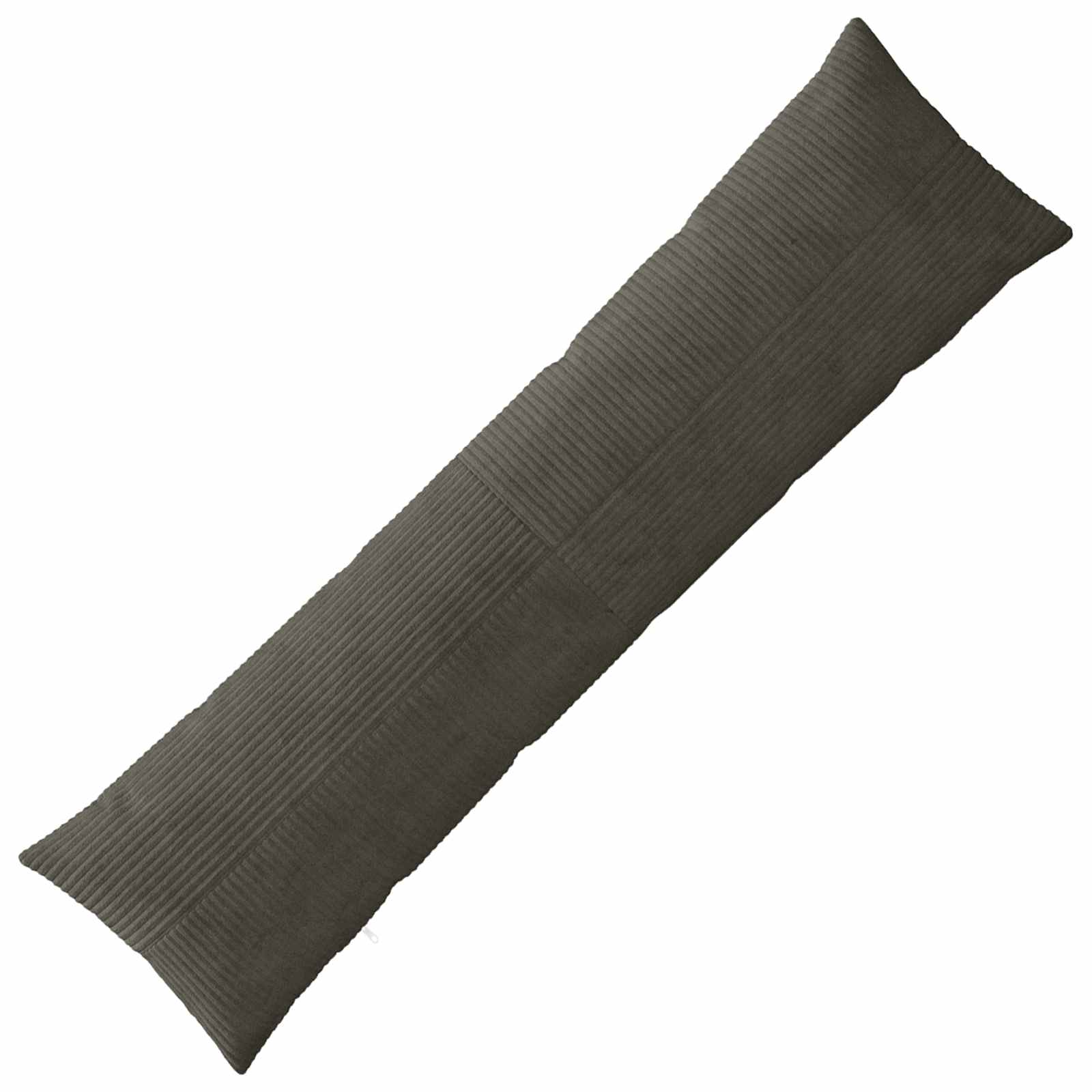 vidaXL Poszewka na poduszkę ALMELO antracytowy 40 x 145 cm sztruks