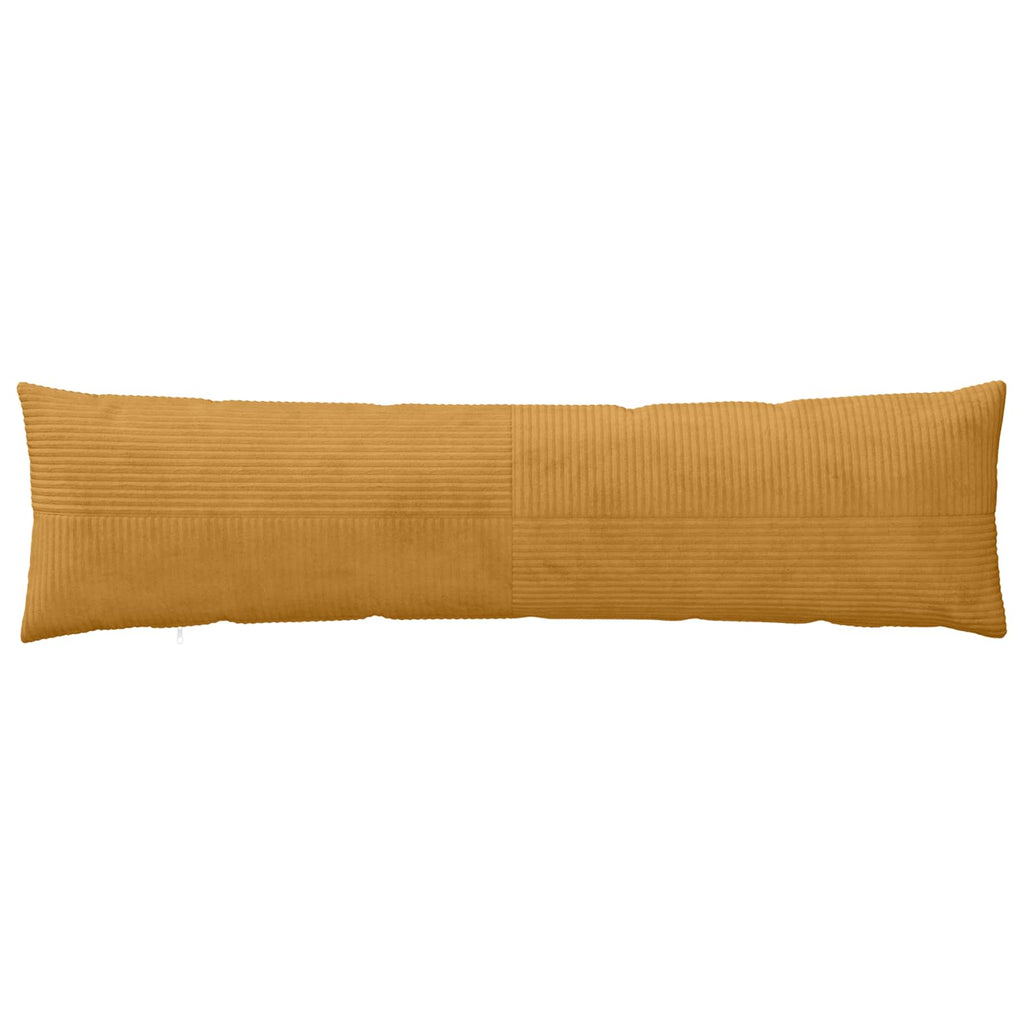vidaXL Poszewka na poduszkę ALMELO żółty 40 x 145 cm sztruks