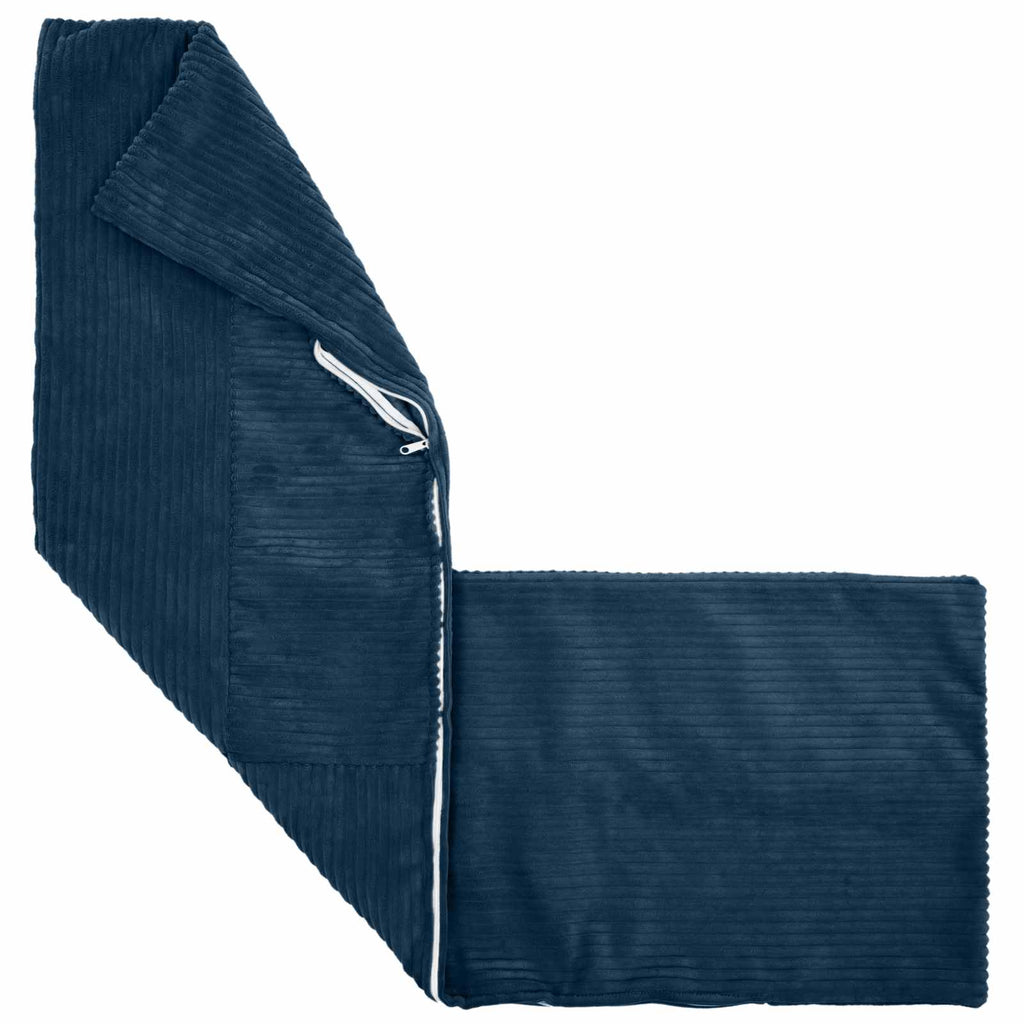 vidaXL Poszewka na poduszkę ALMELO Granatowy 40 x 145 cm sztruks