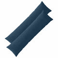 vidaXL Poszewka na poduszkę 2 pcs ALMELO Granatowy 40 x 145 cm sztruks