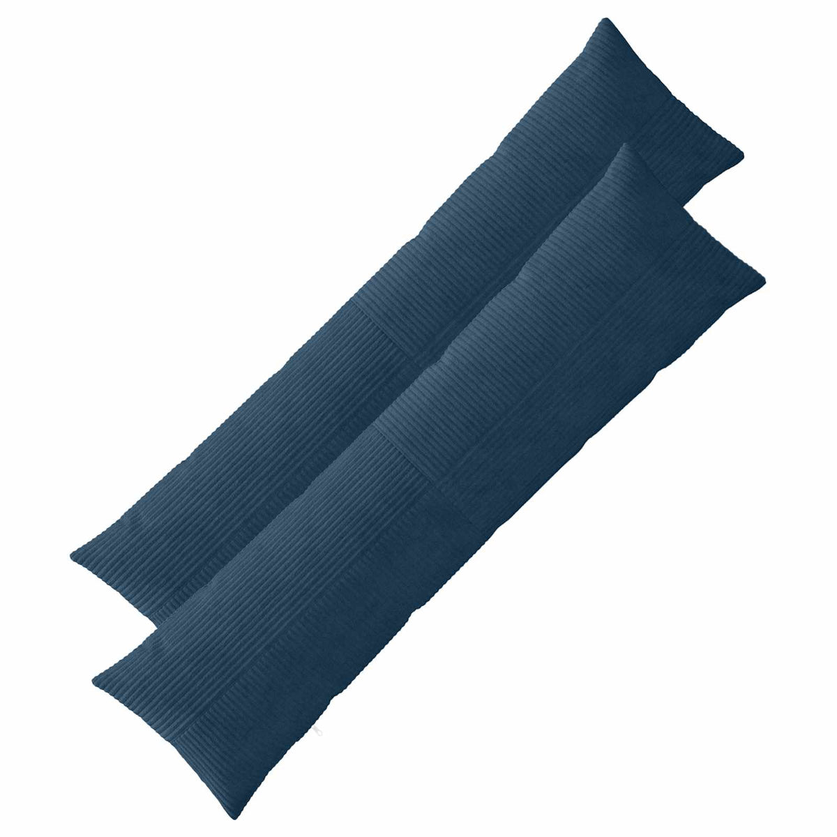 vidaXL Poszewka na poduszkę 2 pcs ALMELO Granatowy 40 x 145 cm sztruks