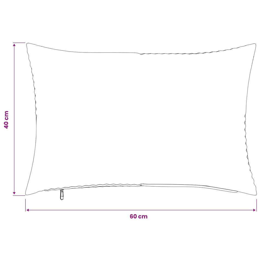 vidaXL Poszewka na poduszkę 2 pcs ALMELO jasnoszary 40 x 60 cm sztruks