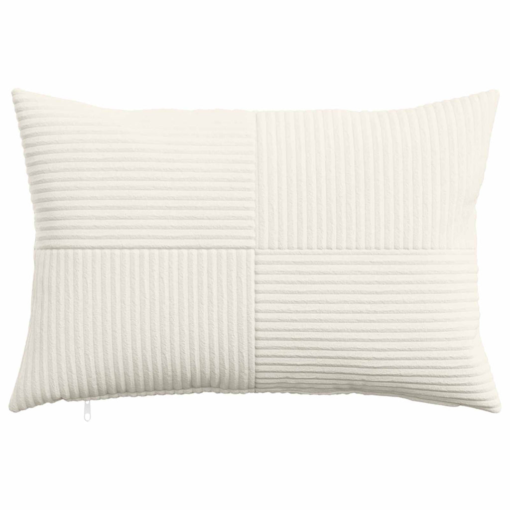 vidaXL Poszewka na poduszkę 6 pcs ALMELO kremowy 40 x 60 cm sztruks