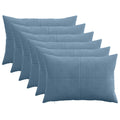 vidaXL Poszewka na poduszkę 6 pcs ALMELO niebieski 40 x 60 cm sztruks