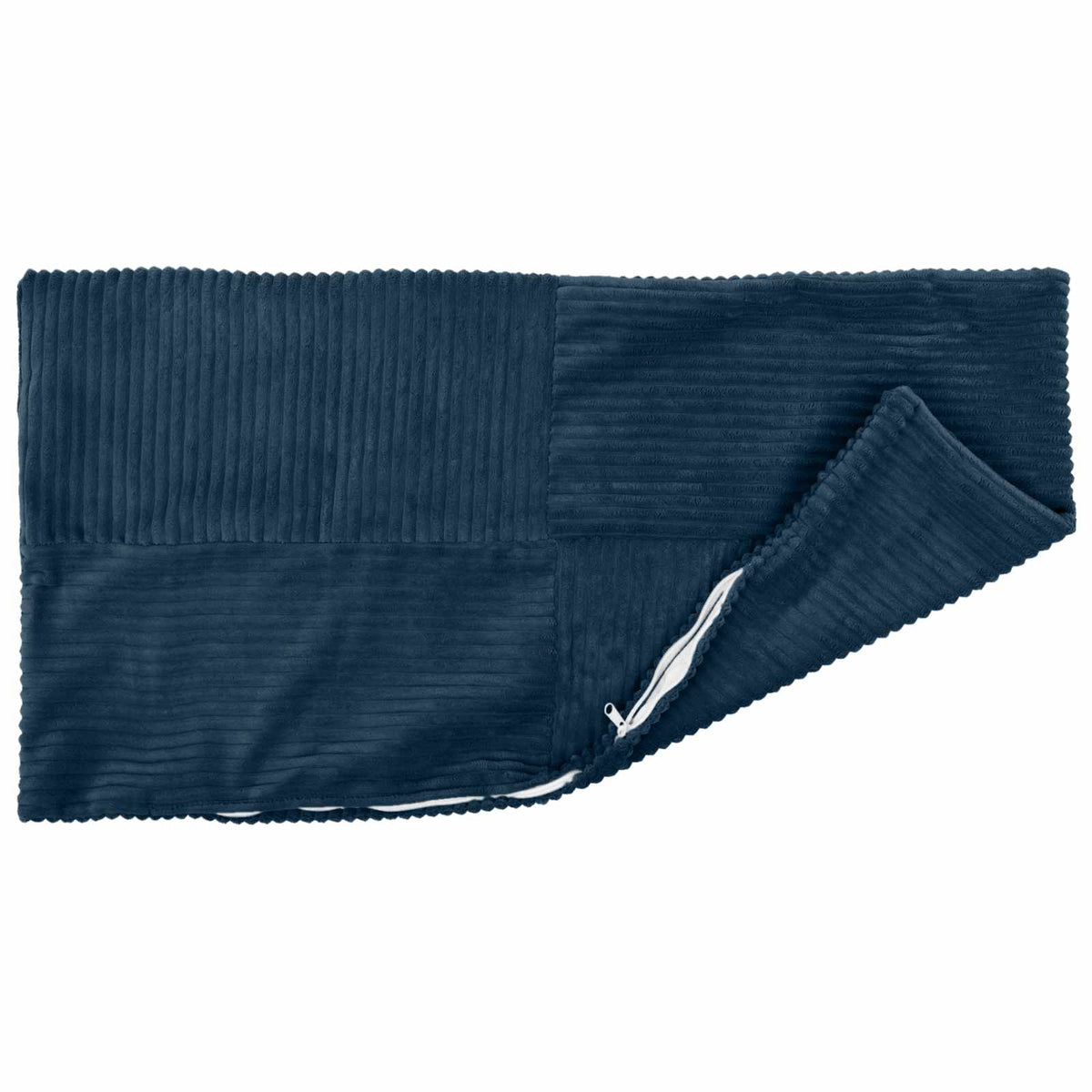 vidaXL Poszewka na poduszkę 2 pcs ALMELO Granatowy 40 x 60 cm sztruks