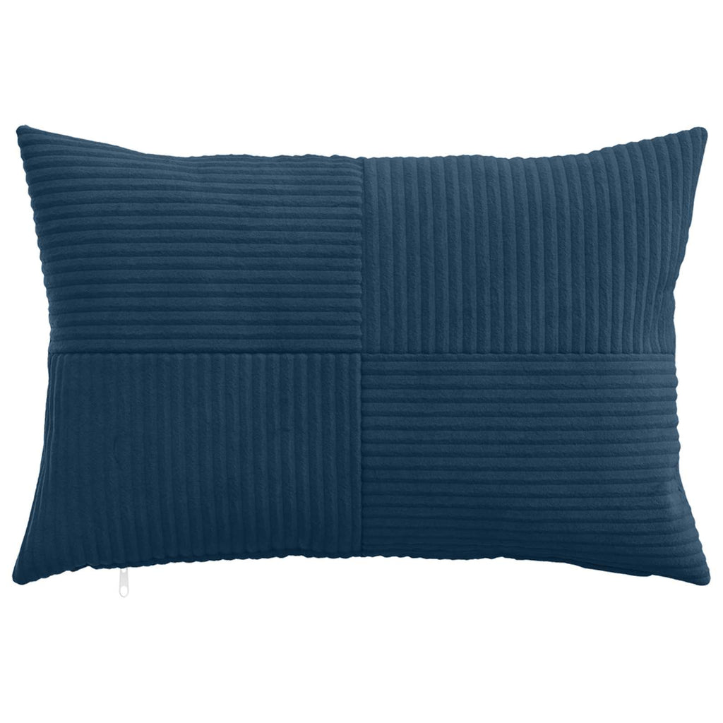 vidaXL Poszewka na poduszkę 2 pcs ALMELO Granatowy 40 x 60 cm sztruks