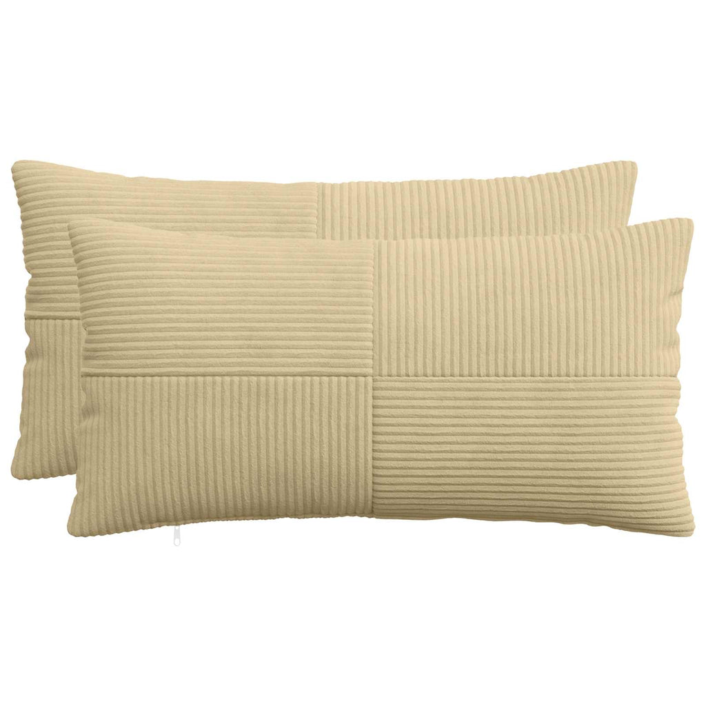 vidaXL Poszewka na poduszkę 2 pcs ALMELO Szary zielony 40 x 70 cm