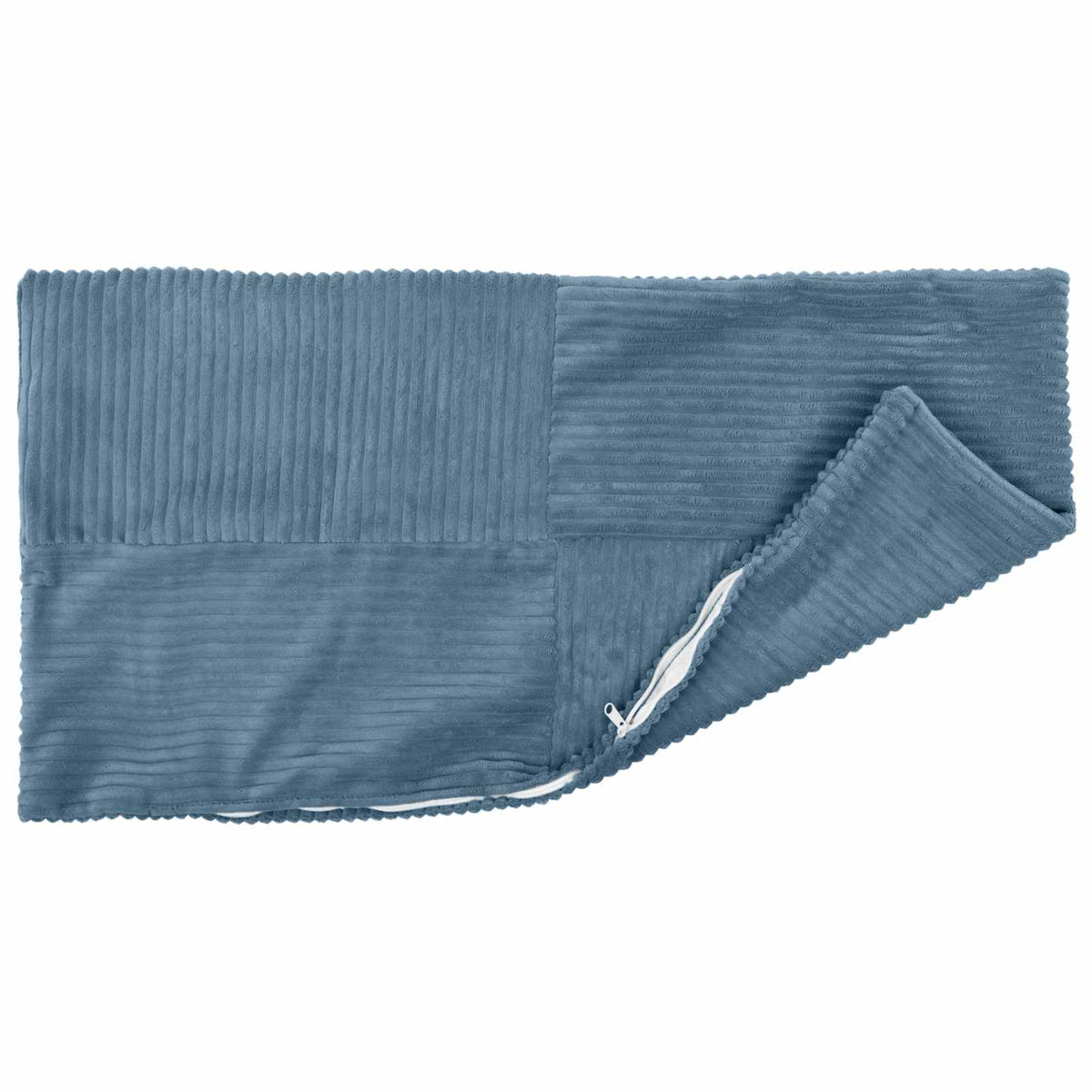 vidaXL Poszewka na poduszkę 2 pcs ALMELO niebieski 40 x 70 cm sztruks