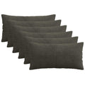vidaXL Poszewka na poduszkę 6 pcs ALMELO antracytowy 40 x 70 cm