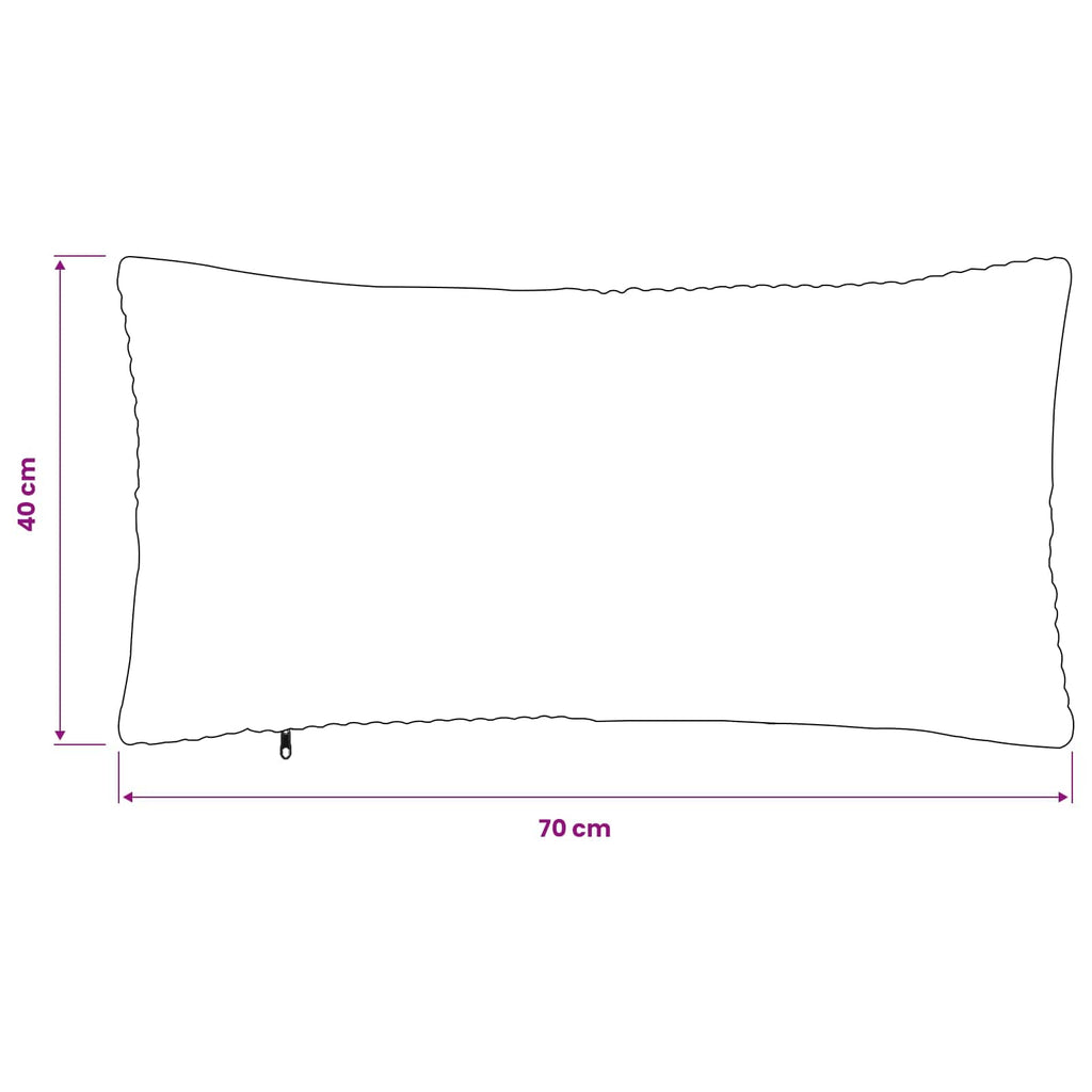 vidaXL Poszewka na poduszkę 2 pcs ALMELO Granatowy 40 x 70 cm sztruks