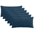 vidaXL Poszewka na poduszkę 6 pcs ALMELO Granatowy 40 x 70 cm sztruks