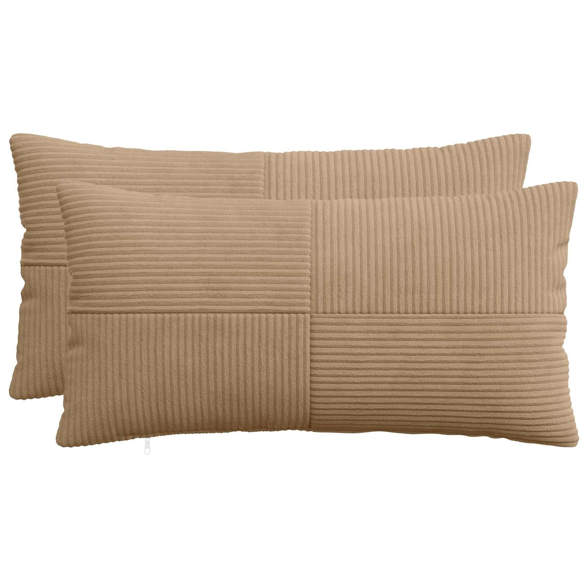 vidaXL Poszewka na poduszkę 2 pcs ALMELO brązowy 40 x 70 cm sztruks