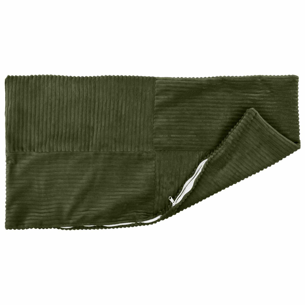 vidaXL Poszewka na poduszkę 2 pcs ALMELO zielony 40 x 70 cm sztruks