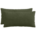 vidaXL Poszewka na poduszkę 2 pcs ALMELO zielony 40 x 70 cm sztruks
