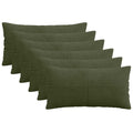 vidaXL Poszewka na poduszkę 6 pcs ALMELO zielony 40 x 70 cm sztruks