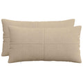 vidaXL Poszewka na poduszkę 2 pcs ALMELO Ciemnoszary 40 x 70 cm