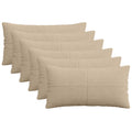 vidaXL Poszewka na poduszkę 6 pcs ALMELO Ciemnoszary 40 x 70 cm
