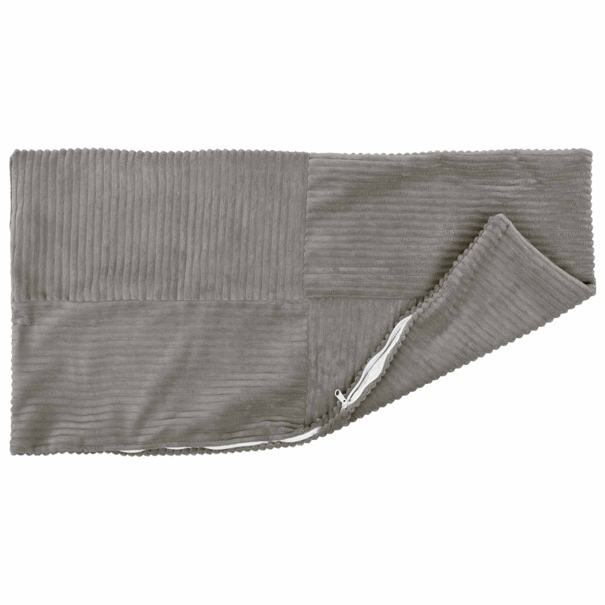 vidaXL Poszewka na poduszkę 2 pcs ALMELO jasnoszary 40 x 80 cm sztruks