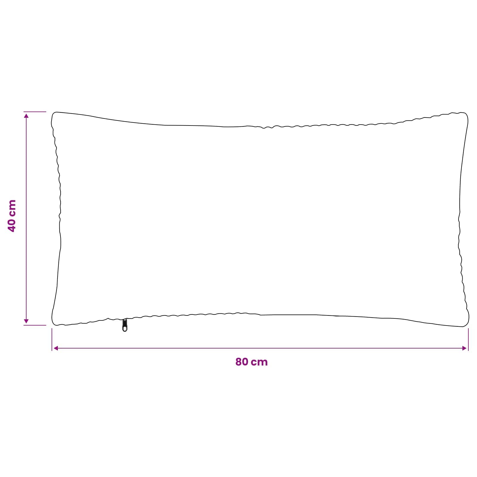 vidaXL Poszewka na poduszkę 6 pcs ALMELO jasnoszary 40 x 80 cm sztruks