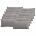 vidaXL Poszewka na poduszkę 12 pcs ALMELO jasnoszary 40 x 80 cm
