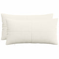 vidaXL Poszewka na poduszkę 2 pcs ALMELO kremowy 40 x 80 cm sztruks