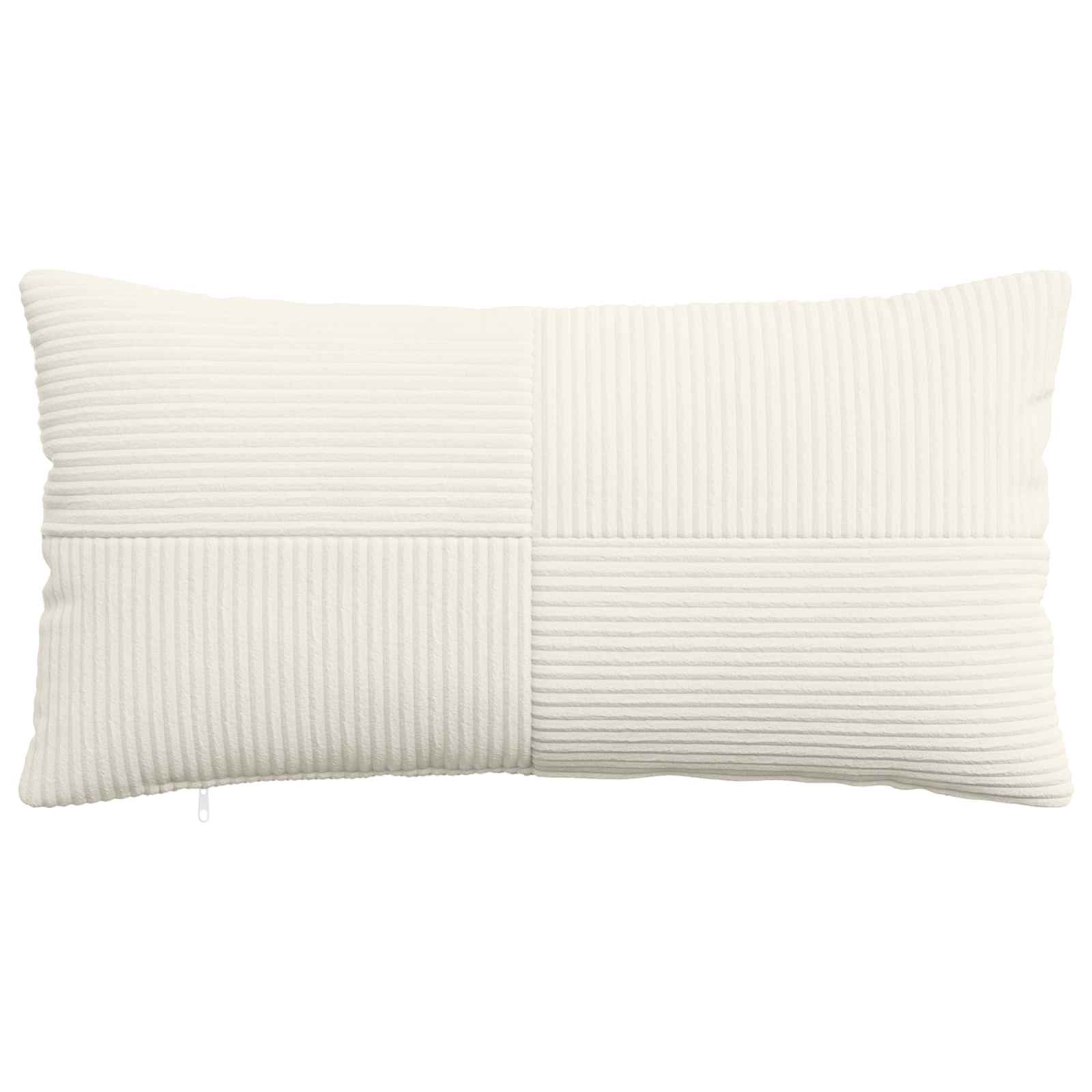 vidaXL Poszewka na poduszkę 2 pcs ALMELO kremowy 40 x 80 cm sztruks
