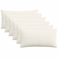 vidaXL Poszewka na poduszkę 6 pcs ALMELO kremowy 40 x 80 cm sztruks