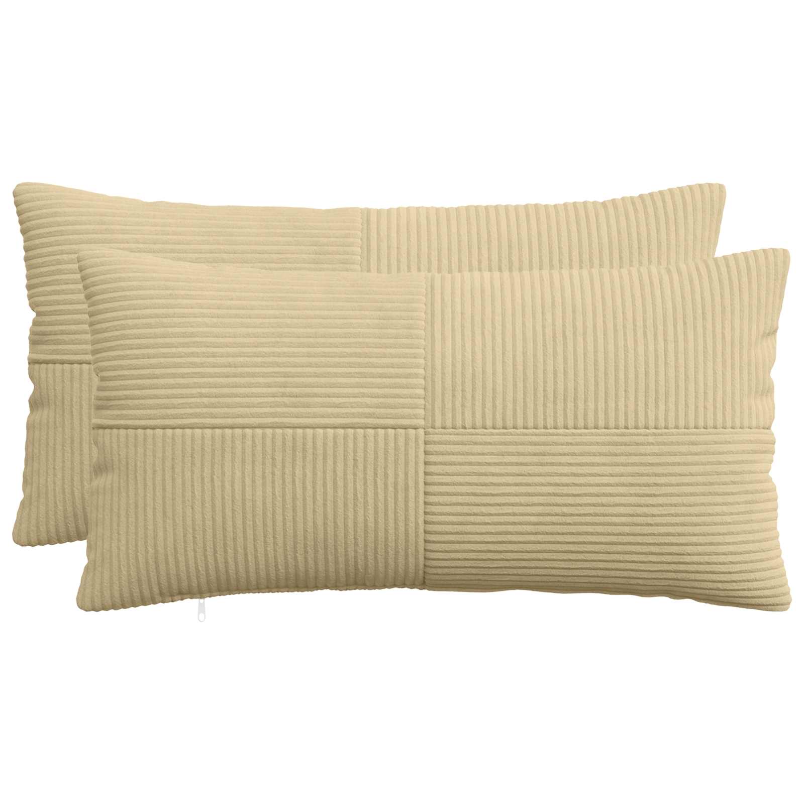vidaXL Poszewka na poduszkę 2 pcs ALMELO Szary zielony 40 x 80 cm