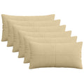 vidaXL Poszewka na poduszkę 6 pcs ALMELO Szary zielony 40 x 80 cm