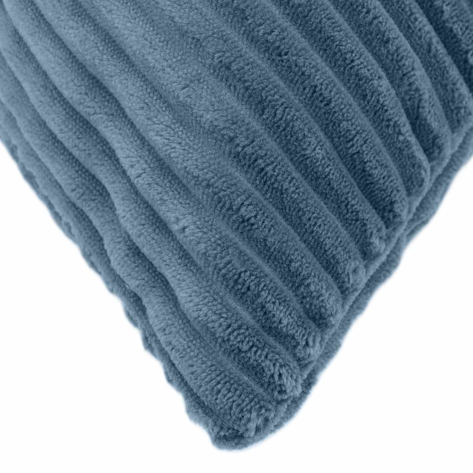 vidaXL Poszewka na poduszkę 2 pcs ALMELO niebieski 40 x 80 cm sztruks