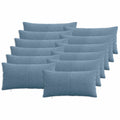 vidaXL Poszewka na poduszkę 12 pcs ALMELO niebieski 40 x 80 cm sztruks