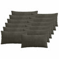 vidaXL Poszewka na poduszkę 12 pcs ALMELO antracytowy 40 x 80 cm