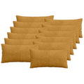 vidaXL Poszewka na poduszkę 12 pcs ALMELO żółty 40 x 80 cm sztruks