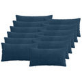 vidaXL Poszewka na poduszkę 12 pcs ALMELO Granatowy 40 x 80 cm sztruks