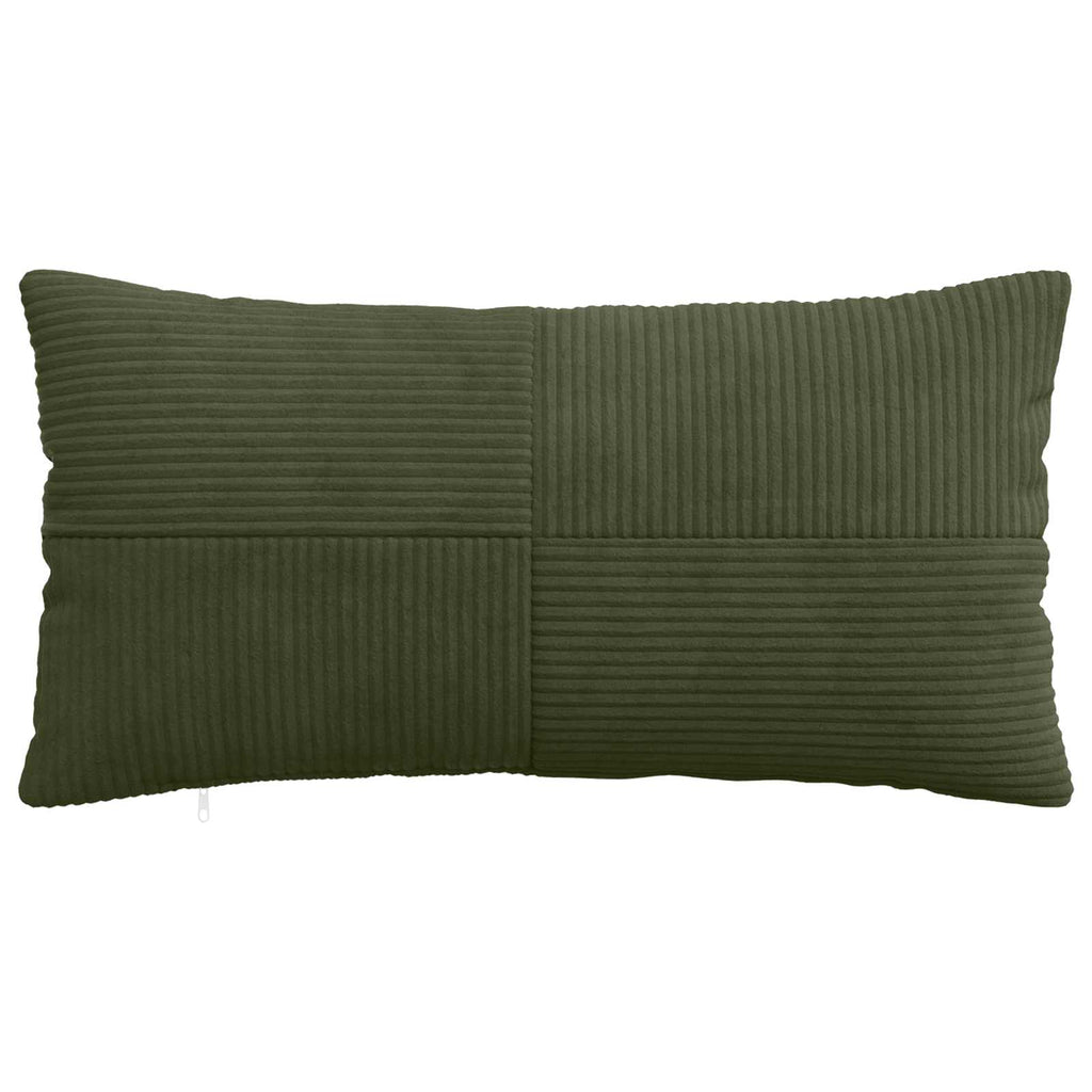 vidaXL Poszewka na poduszkę 2 pcs ALMELO zielony 40 x 80 cm sztruks