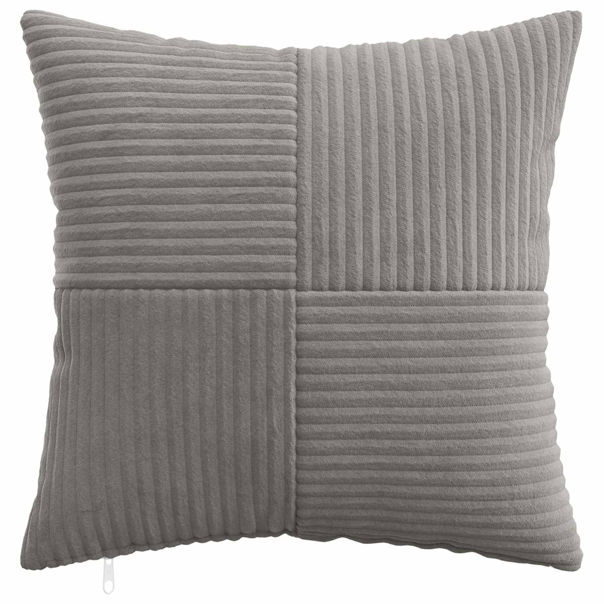 vidaXL Poszewka na poduszkę 2 pcs ALMELO jasnoszary 45 x 45 cm sztruks