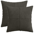 vidaXL Poszewka na poduszkę 2 pcs ALMELO antracytowy 45 x 45 cm