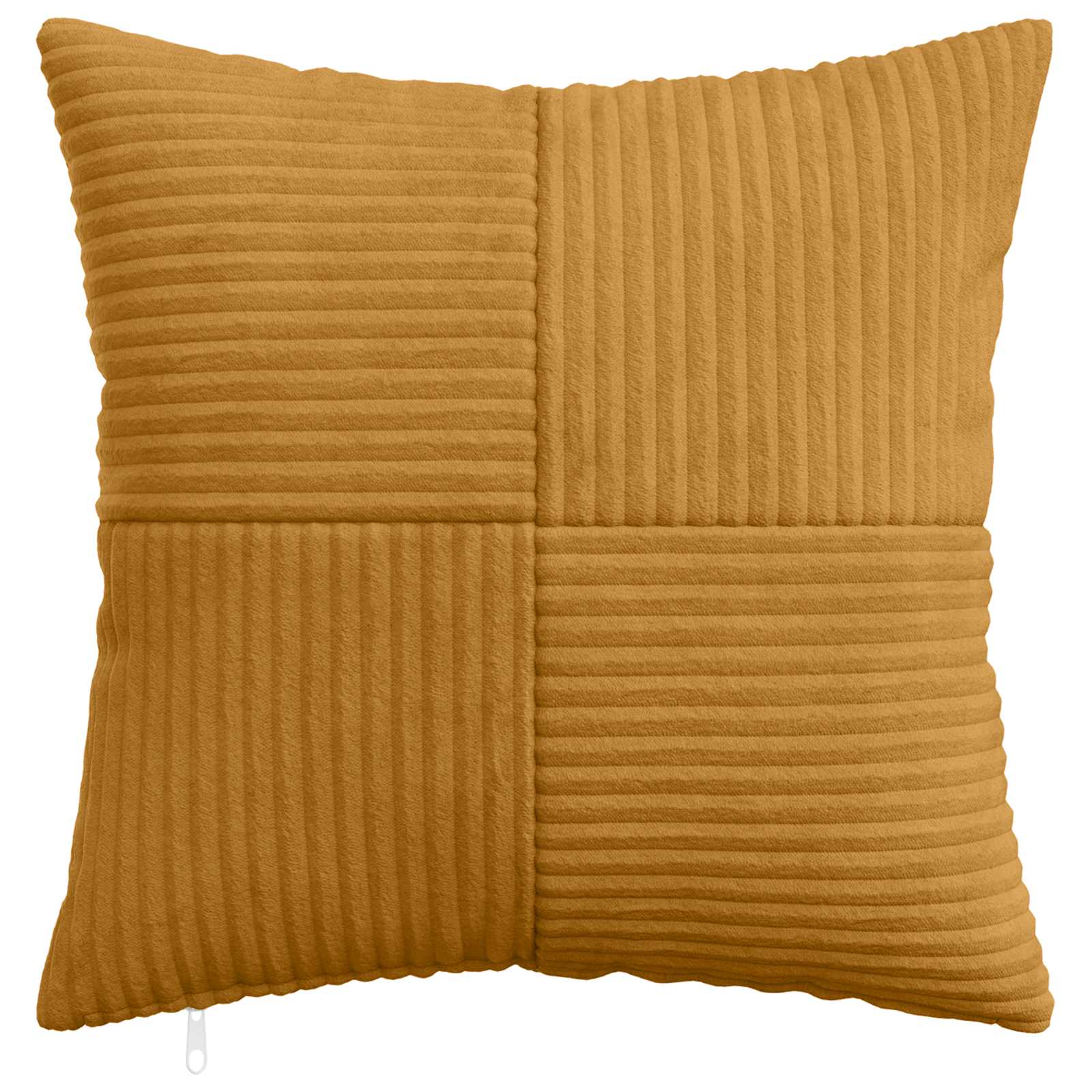 vidaXL Poszewka na poduszkę 2 pcs ALMELO żółty 45 x 45 cm sztruks