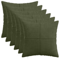 vidaXL Poszewka na poduszkę 6 pcs ALMELO zielony 45 x 45 cm sztruks