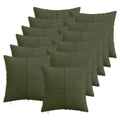 vidaXL Poszewka na poduszkę 12 pcs ALMELO zielony 45 x 45 cm sztruks