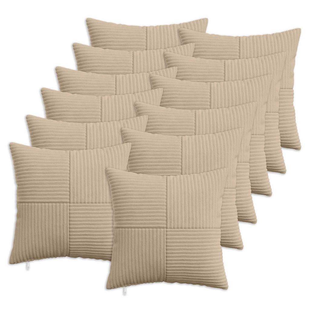 vidaXL Poszewka na poduszkę 12 pcs ALMELO Ciemnoszary 45 x 45 cm