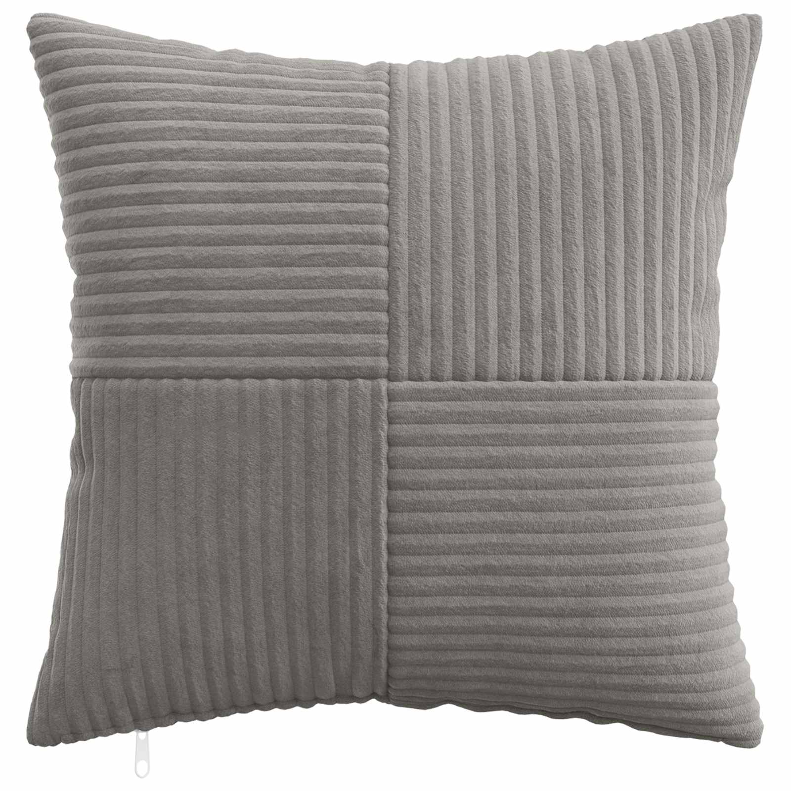 vidaXL Poszewka na poduszkę 2 pcs ALMELO jasnoszary 50 x 50 cm sztruks