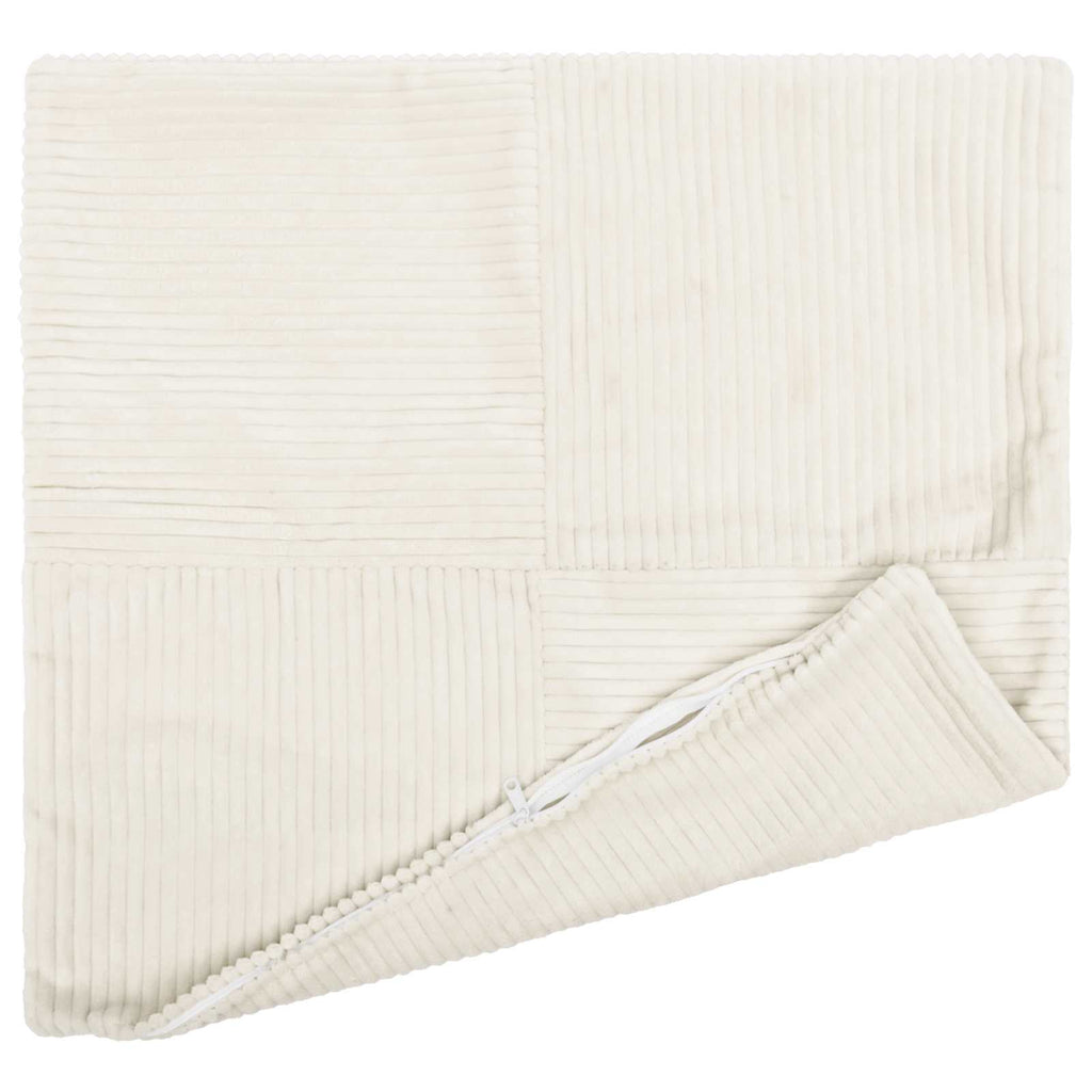 vidaXL Poszewka na poduszkę 2 pcs ALMELO kremowy 50 x 50 cm sztruks