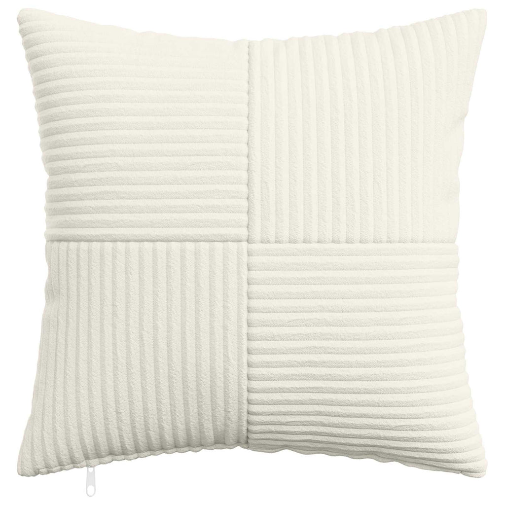 vidaXL Poszewka na poduszkę 12 pcs ALMELO kremowy 50 x 50 cm sztruks