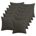 vidaXL Poszewka na poduszkę 12 pcs ALMELO antracytowy 50 x 50 cm
