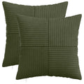 vidaXL Poszewka na poduszkę 2 pcs ALMELO zielony 50 x 50 cm sztruks