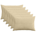 vidaXL Poszewka na poduszkę 6 pcs ALMELO Szary zielony 50 x 70 cm